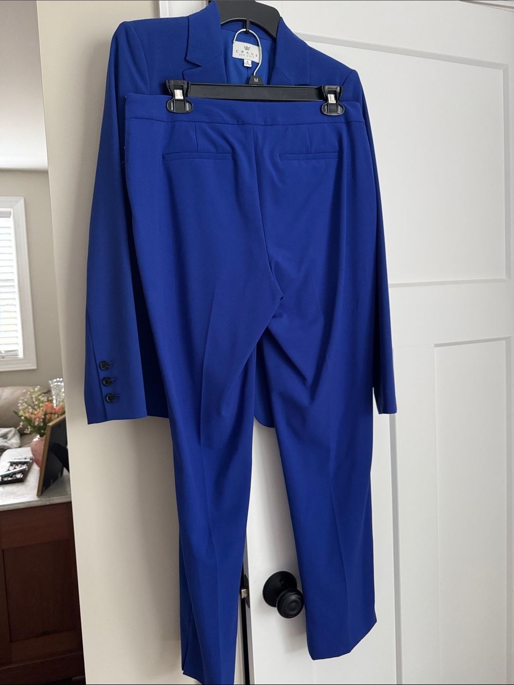 Women's Tailored Royal Blue Suit Ensemble - Classic Workwear